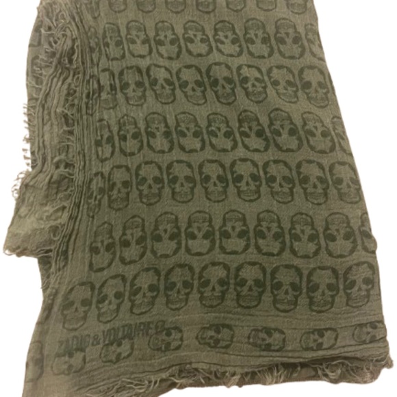 Zadig & Voltaire Skull Scarf - Picture 1 of 3